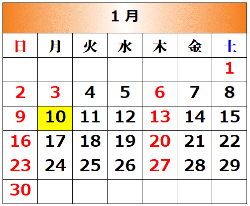 渡辺歯科医院1月